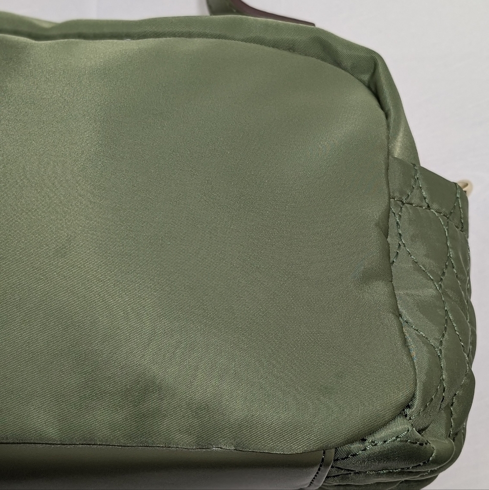 Bella Russo Olive Quilted Crossbody Bag with Gold Accents - Picture 8 of 15